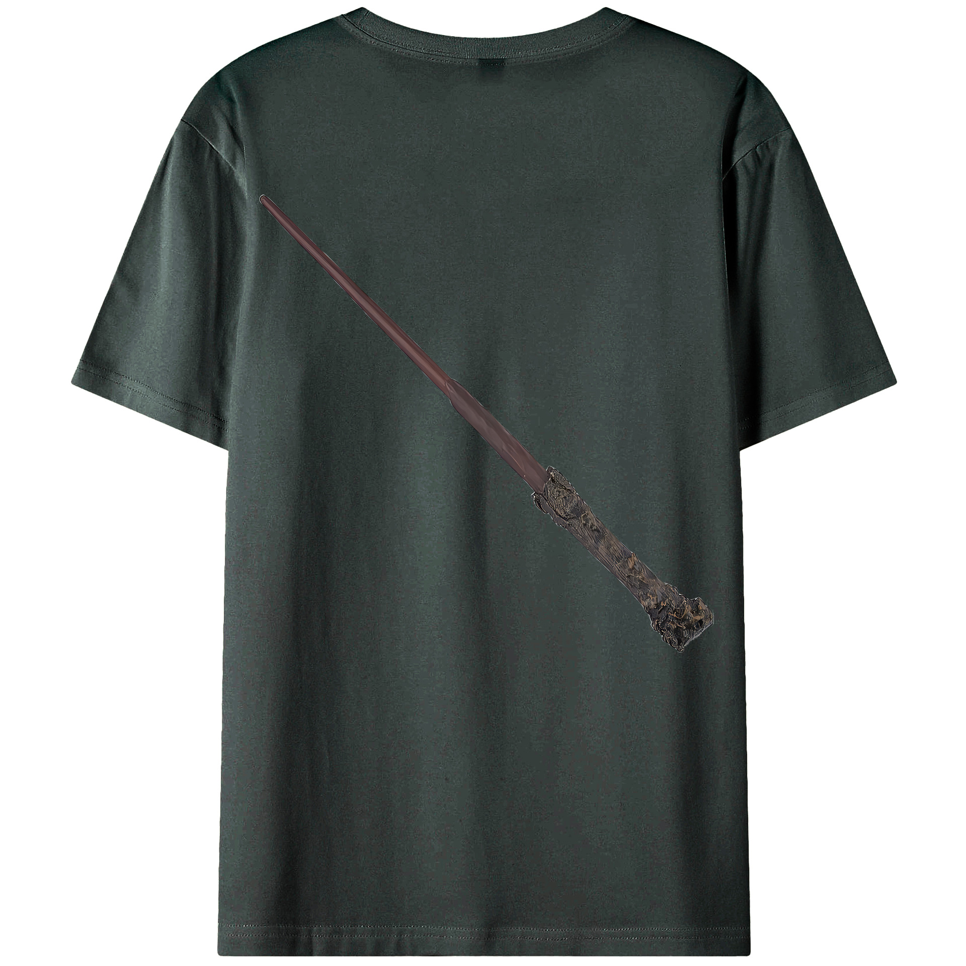 （画像用） Harry Potter ハリー・ポッターシリーズ 綿100％ メンズ半袖Tシャツ（バックプリント） 通気性